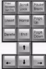 电脑键盘示意图 电脑键盘示意图